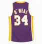 Майка чоловіча Mitchell & Ness Nba Swingman Los Angeles Lakers 99-00 Shaquille ONeal Jersey Violet SMJYGS18447-LALPURP99SON