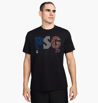Футболка чоловіча Nike Paris Saint-Germain MenS Nike Soccer T-Shirt Black FV8637-010