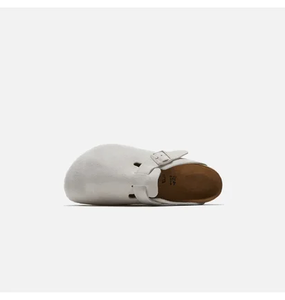 Сандали мужские Birkenstock Boston Antique Suede White 1024731