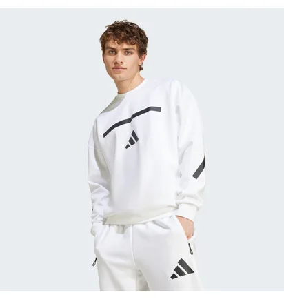Світшот чоловічий Adidas New Z.N.E. Sweatshirt White JF2451
