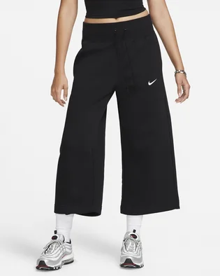 Штани жіночі Nike Sportswear Phoenix Fleece WomenS High-Waisted Cropped Sweatpants Black FB8313-010