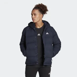 Куртка мужская Adidas Helionic Hooded Down Jacket Blue Hg8750