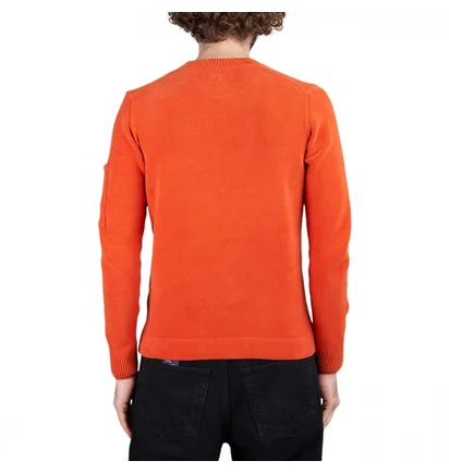 Лонгслив унисекс C.P. Company Chenille Cotton Crew Neck Knit Orange 14CMKN026A005687G439