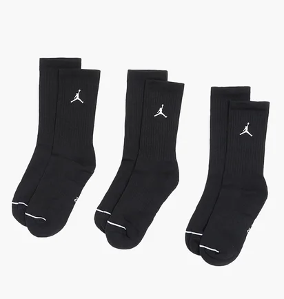 Шкарпетки унісекс Nike J Cush Poly Crew Black (3 пари) DX9632-010