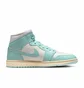 Кроссовки женские Air Jordan 1 Retro Mid Turquoise/White BQ6472-132