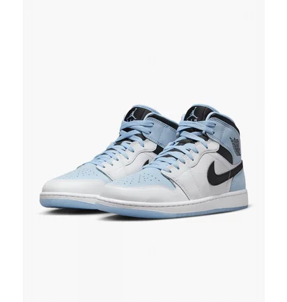 Кросівки чоловічі Air Jordan 1 Mid Se MenS Shoes White/Light Blue DV1308-104