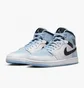 Кросівки чоловічі Air Jordan 1 Mid Se MenS Shoes White/Light Blue DV1308-104