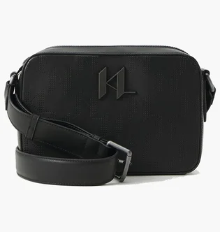 Сумка чоловіча KARL LAGERFELD Plak Perforated Crossbody Crossbody Bag Black A1M30010999