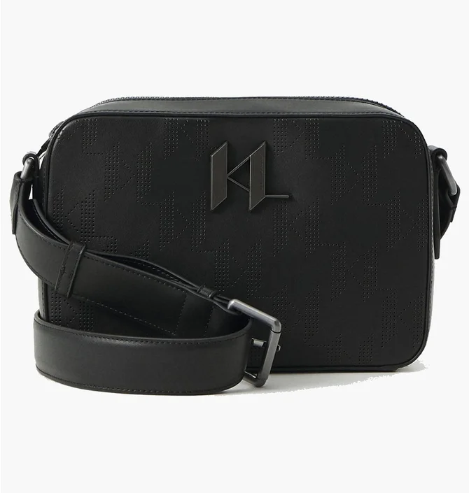 Сумка чоловіча KARL LAGERFELD Plak Perforated Crossbody Crossbody Bag Black A1M30010999