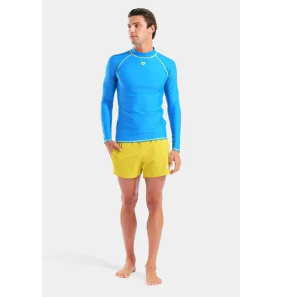 Лонгслив мужской Arena Rash Vest Graphic Blue 011107-830