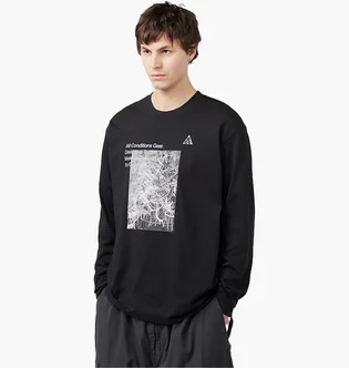 Лонгслив мужской Nike Acg Forest Long Sleeve T-Shirt Black FN7318-010