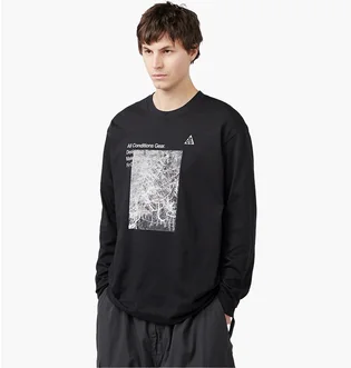 Лонгслів чоловічий Nike Acg Forest Long Sleeve T-Shirt Black FN7318-010