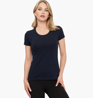 Футболка жіноча Kappa Mezza Manica Girocollo Blue K2501-BLUNAVY