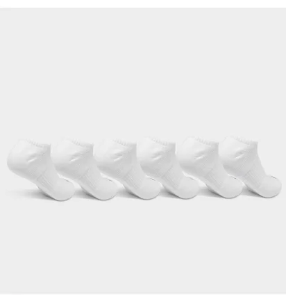 Носки унисекс Nike Everyday Plus Cushioned Training No-Show Socks (6 пар) White SX6898-100