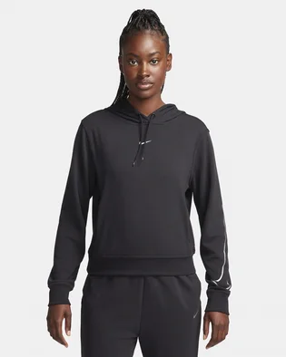 Худи женское Nike Dri-Fit One French Terry Graphic Hoodie Black FB5693-010