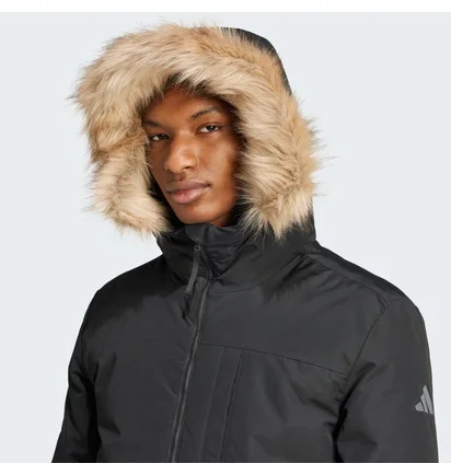 Парка мужская Adidas Paveric Fur Parka Black IX8888