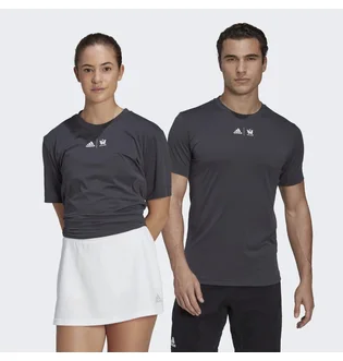 Футболка унисекс Adidas Tennis New York Graphic Tee Grey Hh8774