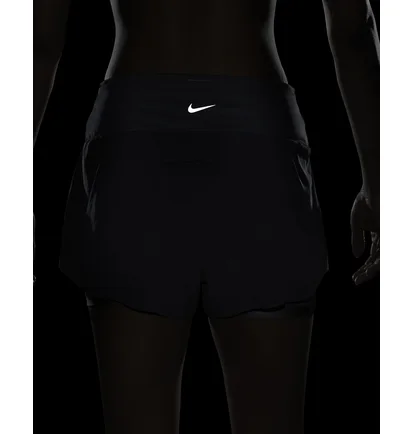 Шорты женские Nike Dri-Fit Swift Mid-Rise 3 2-In-1 Running Shorts With Pockets Blue DX1029-491