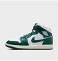 Кросівки жіночі Air Jordan 1 Mid White/Green BQ6472-133