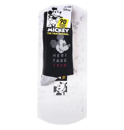 Шкарпетки дитячі Disney Mickey Ecriture Dans Mickey/All Over De Mickey/Tet Grey/Black (3 пари) 93154162-1