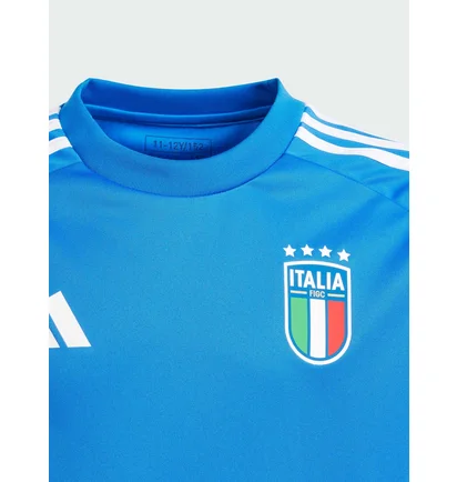 Футболка детская Adidas Italy 24 Home Fan Performance Blue IQ0498