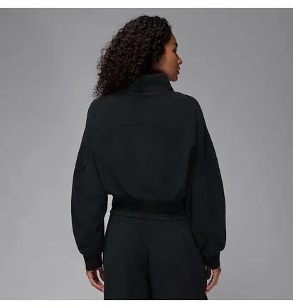 Толстовка женская Air Jordan Flight Fleece WomenS Quarter-Zip Top Black HV0326-010