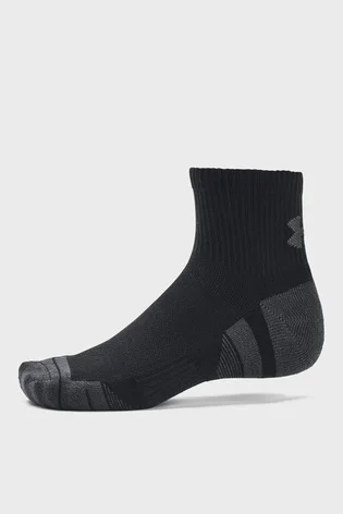 Шкарпетки унісекс Under Armour Performance Tech Qtr Black/Grey (3 пари) 1379510-001