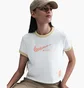 Футболка женская Nike Sportswear Club Moto Tee White HQ1707-100
