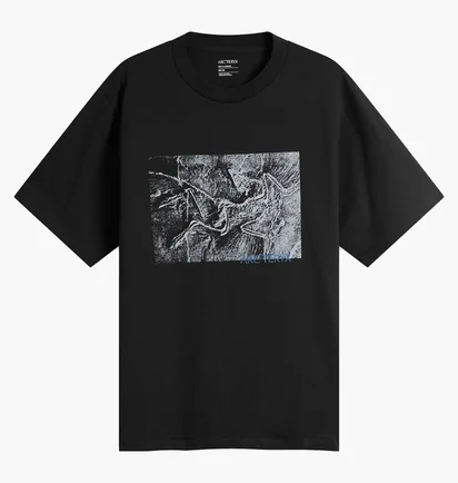 Футболка чоловіча Arc'teryx Kragg Lithographica Black X000009926_002291