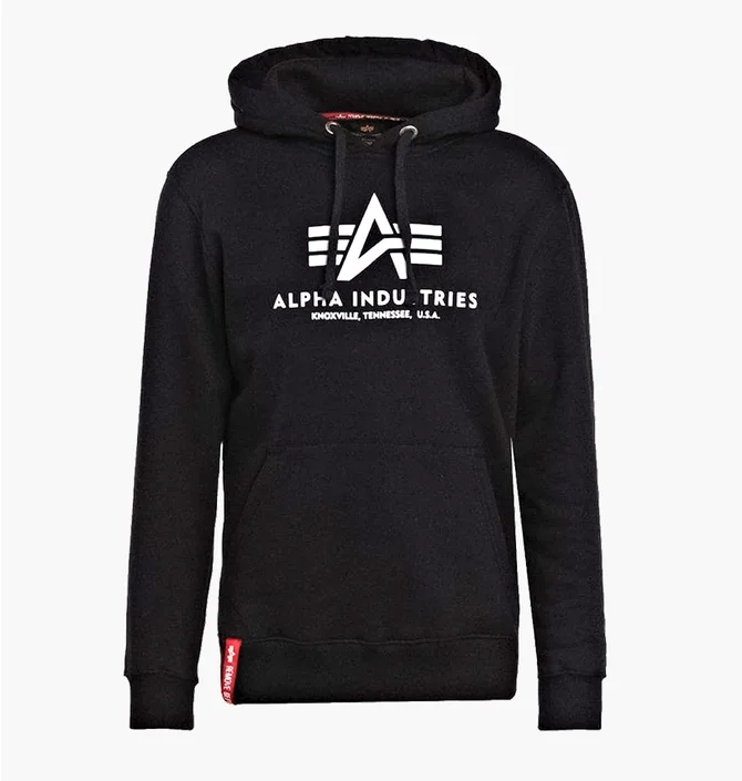 Худі чоловіче Alpha Industries Basic Hoody Black 178312-03