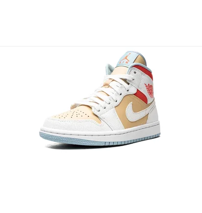 Кроссовки женские Air Jordan Wmns 1 Mid Se White/Beige CZ0774-200