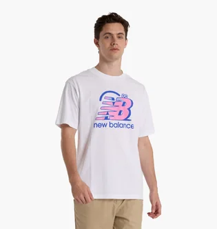 Футболка чоловіча New Balance Racing Tee Wt White MT51986-WT