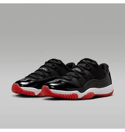Кроссовки мужские Air Jordan 11 Retro Low Bred 2025 Black FV5104-006