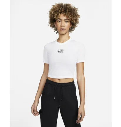 Футболка женская Nike W Nsw Tee Slim Crp Air White Dn5852-100