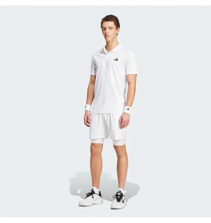 Шорты мужские Adidas Tennis Pro Aeroready Shorts And Inner Shorts White IS8097