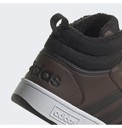 Кросівки чоловічі Adidas Hoops 3.0 Mid Lifestyle Basketball Classic Fur Lining Winterized Shoes Brown GZ6680