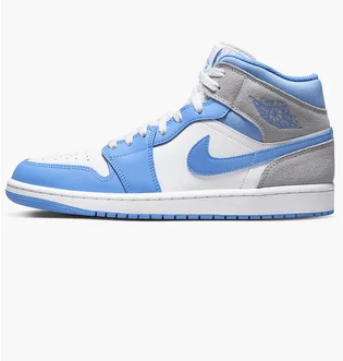 Кроссовки мужские Nike Jordan 1 Mid Se Grey/Blue Dx9276-100