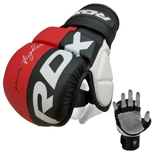 Рукавиці унісекс RDX Grappling Gloves Rex T6 Plus Red/Black GGR-T6R