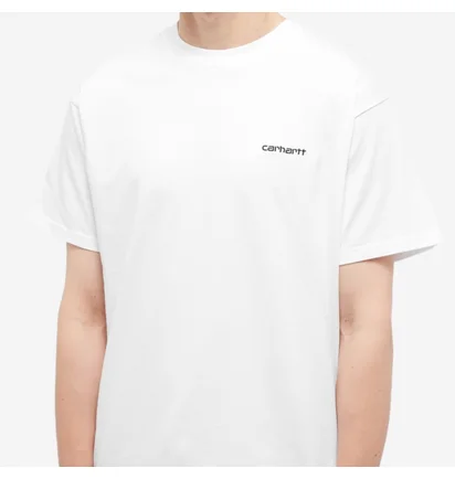 Футболка мужская Carhartt Script Embroidery Tee White I030435-00AXX