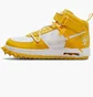 Кроссовки мужские Nike X Off-White™ Air Force 1 Mid Sp Lthr Yellow/White DR0500-101
