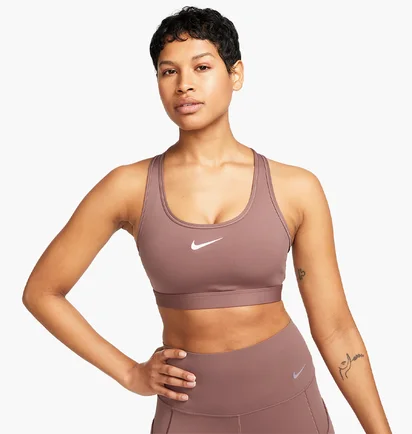 Топ женский Nike Swoosh Medium Support Violet DX6821-208