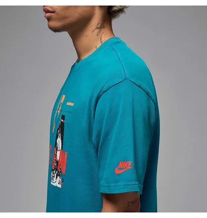Футболка чоловіча Air Jordan Mreissue Gx Ss Crew Blue HJ2356-301