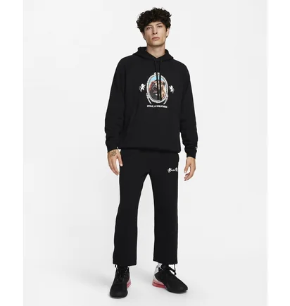 Штани чоловічі Nike Lebron Open Hem Fleece Pants Black FB7127-010