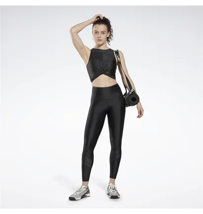 Лосины женские Reebok Pose Scribble Black Hd0934