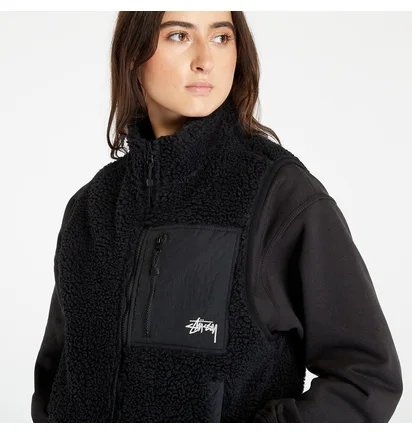 Жилетка унисекс Stussy Sherpa Black 118528-0001