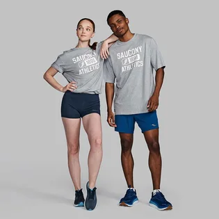 Футболка унісекс Saucony Recovery Short Sleeve Grey SAU800050-LGHA4