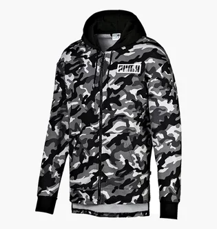 Толстовка чоловіча Puma Rebel Camo Fz Hoody Fl Grey 580557-01