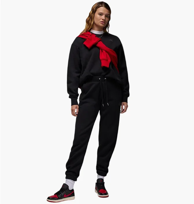 Спортивный костюм женский Air Jordan Flight Fleece Black FV7053-010__FV7059-010