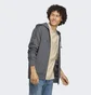 Толстовка мужская Adidas Essentials French Terry 3-Stripes Full-Zip Hoodie Grey Ic9837