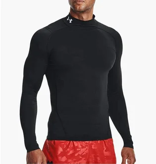 Лонгслив мужской Under Armour Heatgear Mock Long Sleeve Training Top Black 1369606-001